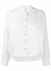 Diesel fluid shirt with knitted detail