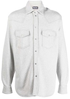 Diesel front press-stud fastening shirt