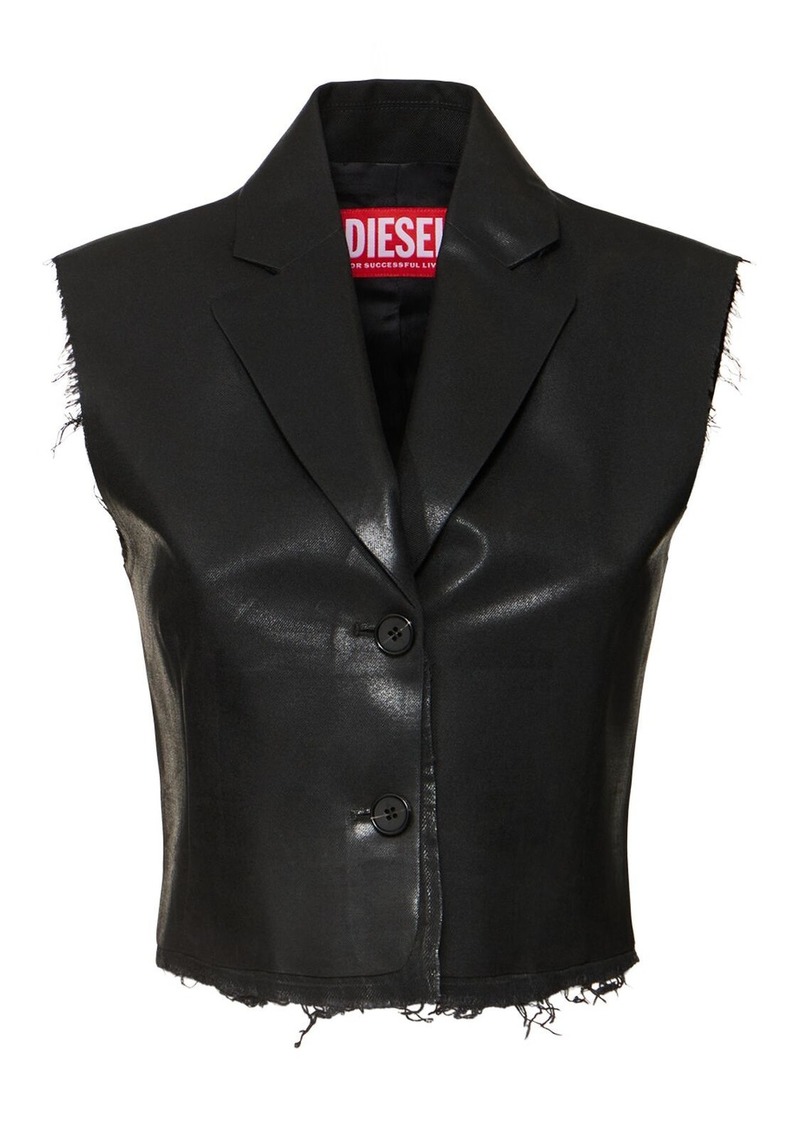 Diesel G-baryt Wool Blend Buttoned Vest