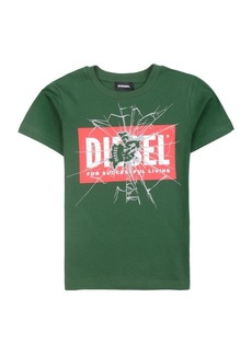 Diesel Green Shatter Logo T-Shirt