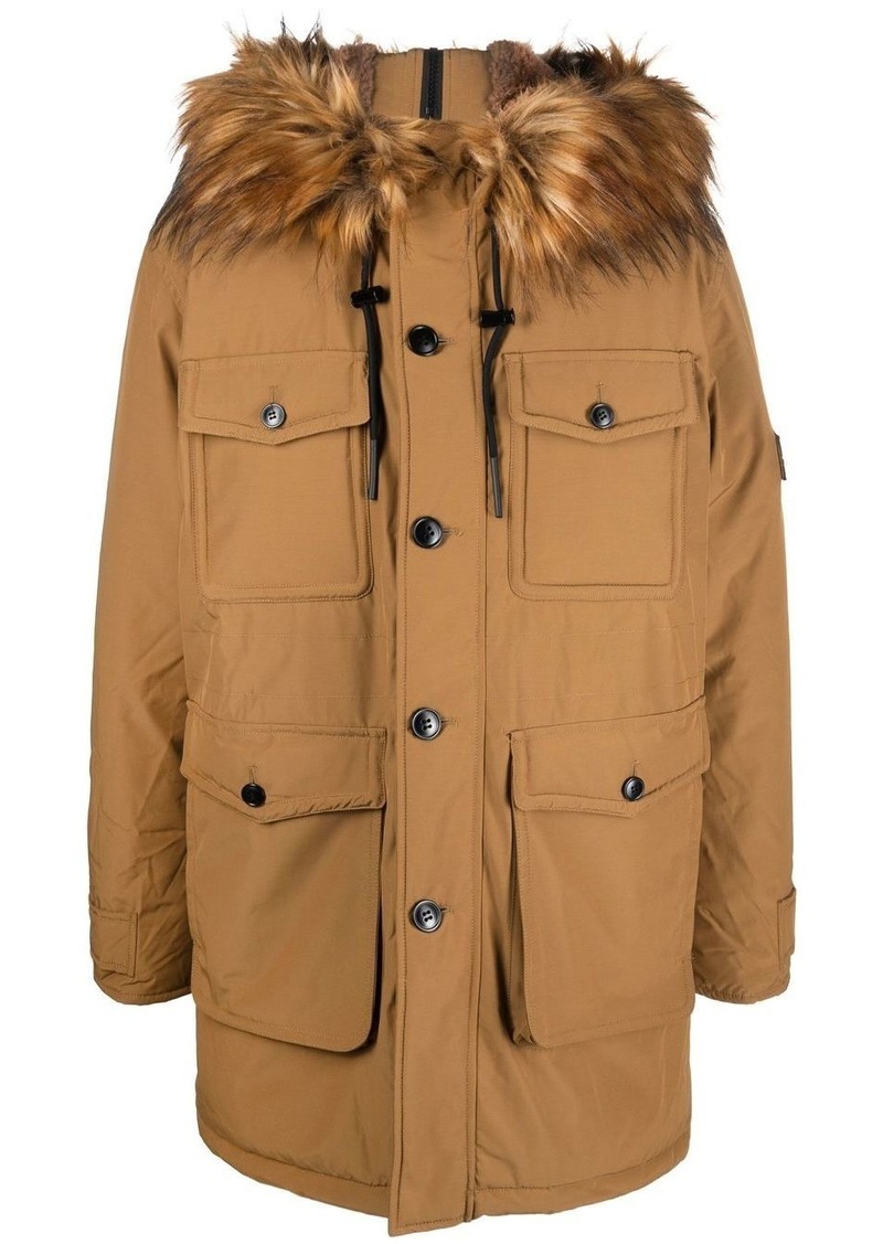 Diesel W-Jorg-Nw hooded parka coat