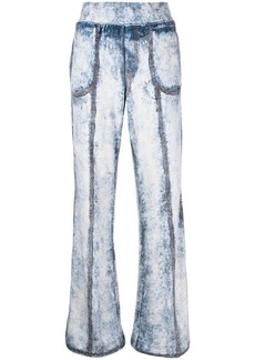 Diesel P-Ney elasticated-waistband bleached trousers