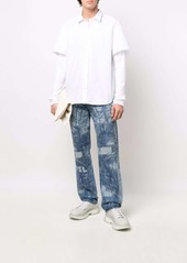 Diesel S-Marley-A layered shirt