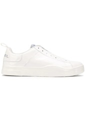 Diesel leather laceless trainers