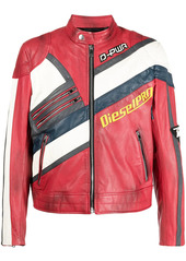 Diesel leather motocross jacket