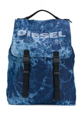 Diesel logo buckle backpack