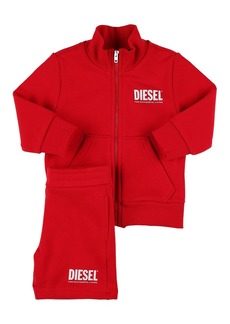 Diesel Logo Cotton Sweatshirt & Shorts