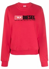 Diesel embroidered-logo crew neck sweatshirt