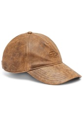 Diesel C-Bar leather baseball cap