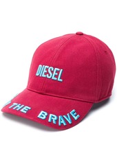 Diesel logo embroidered baseball cap
