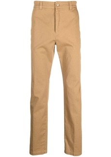 Diesel logo-embroidered chino trousers