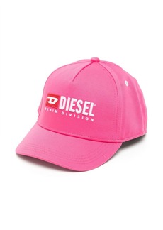 Diesel logo-embroidered cotton cap
