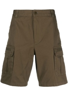 Diesel logo-embroidered cotton cargo shorts