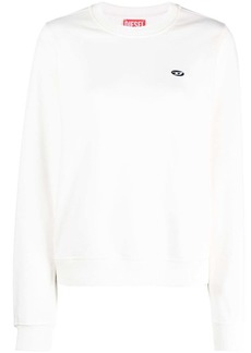 Diesel logo-embroidered cotton sweatshirt