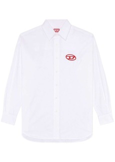 Diesel S-Dou-Plain logo-embroidered shirt