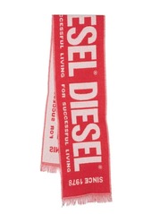 Diesel S-Bisc-New logo-intarsia scarf