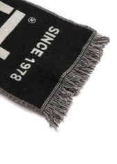Diesel S-Bisc-New logo-intarsia scarf