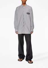 Diesel S-Douber logo-embroidered shirt