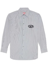 Diesel S-Douber logo-embroidered shirt