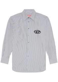 Diesel S-Douber logo-embroidered shirt