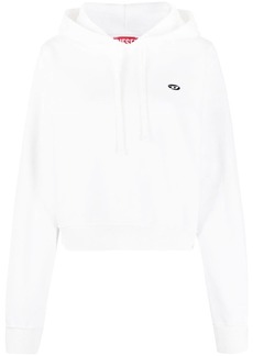 Diesel logo-patch cotton hoodie