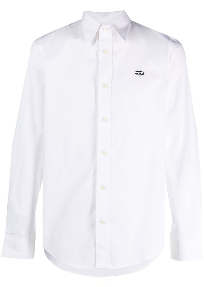 Diesel S-Benny-A logo-appliqué shirt