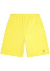 Diesel P-Marshy-Od logo-embossed cotton track shorts