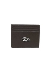 Diesel logo-plaque leather cardholder