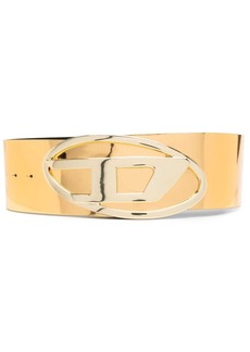 Diesel logo-plaque metallic belt