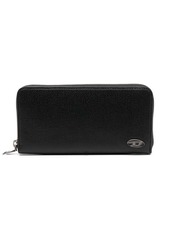 Diesel Continental Zip L logo-plaque leather wallet