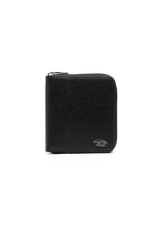 Diesel logo-plaque zip-fastening wallet