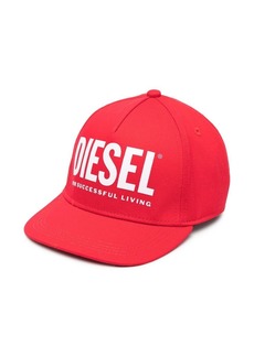 Diesel logo print cap