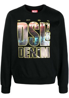 Diesel logo-print cotton sweatshirt