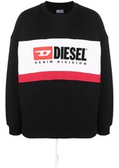 Diesel logo-print crew neck sweatshirt