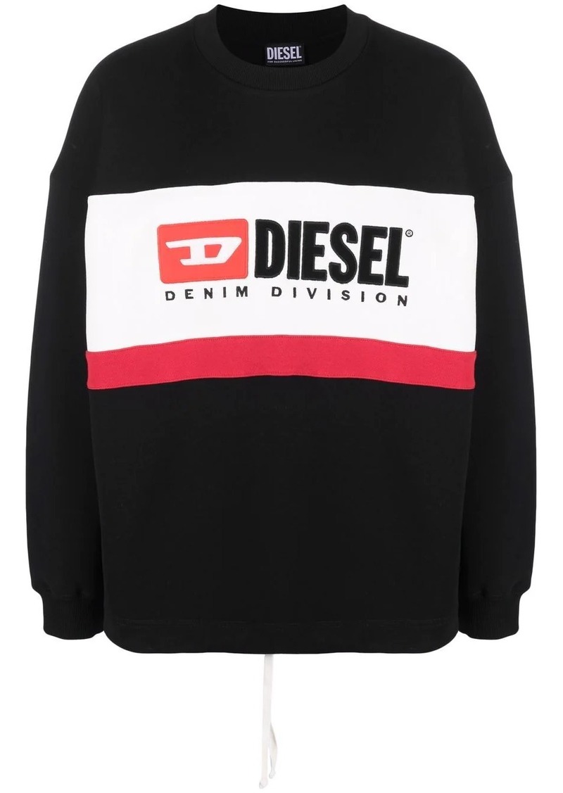 Diesel logo-print crew neck sweatshirt
