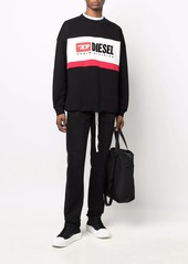 Diesel logo-print crew neck sweatshirt