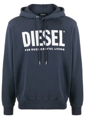 Diesel logo-print long-sleeved hoodie