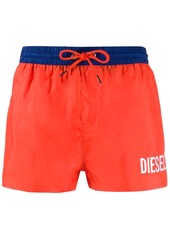 Diesel logo print swim shorts