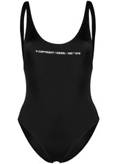 Diesel logo-print swimsuit