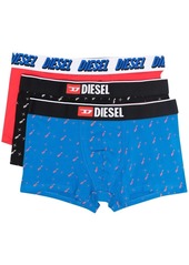 Diesel logo print three-pack of boxers