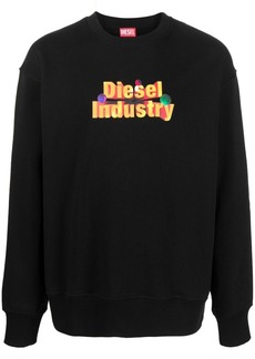 Diesel logo-stamp crew-neck sweatshirt