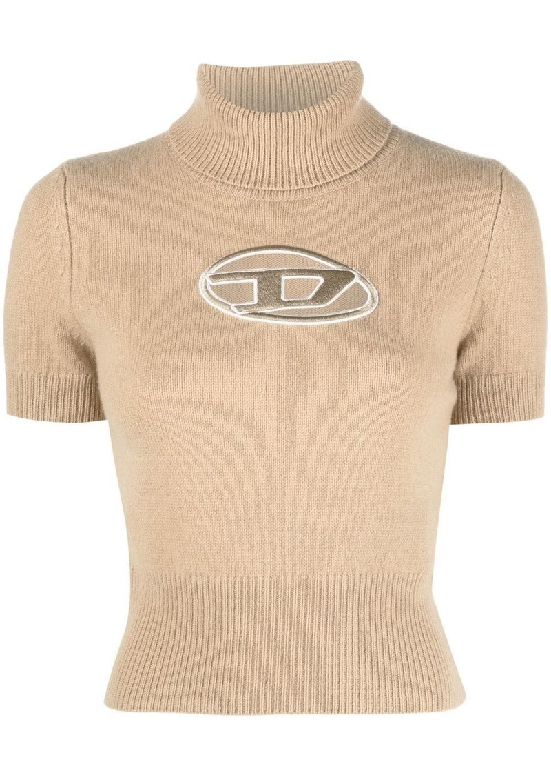 Diesel M-Argaret logo-embroidered jumper