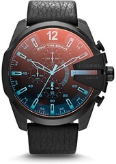 Diesel Mega Chief Chronograph Leather Watch - DZ4323