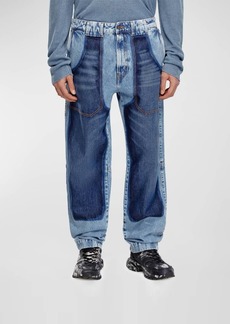 Diesel Men's D-P-5-D 0ghaw Tapered Jeans