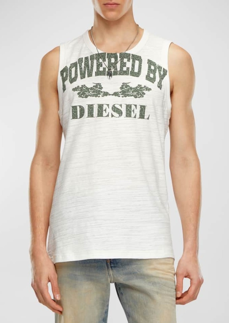 Diesel Men's T Hoppy Stretch Cotton Logo-Print Tank Top