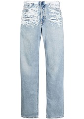 Diesel mid-rise ripped-detail jeans
