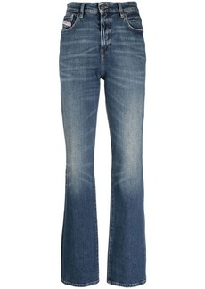 Diesel mid-wash flared jeans
