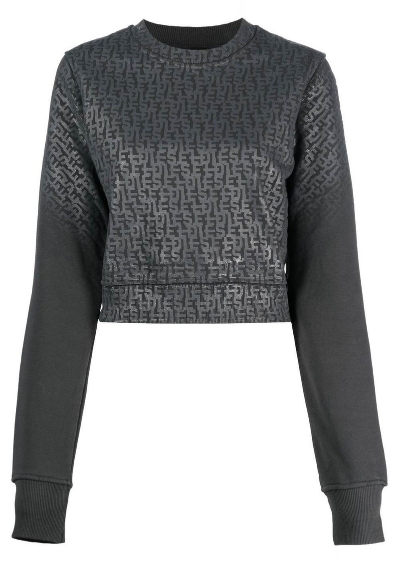 Diesel monogram-print sweatshirt