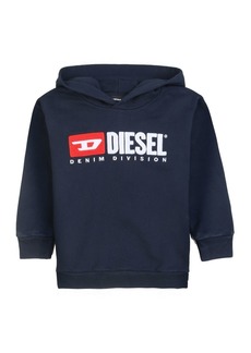 Diesel Navy Logo Hooded Sweatshirt