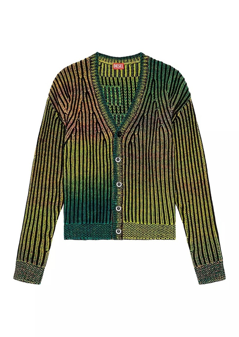 Diesel Oakland Ombré Wool-Blend Cardigan